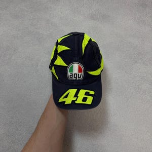 Casquette Bandes The Doctor VR46 Officiel MotoGP Valentino Rossi Vert - Prêt-à-Porter