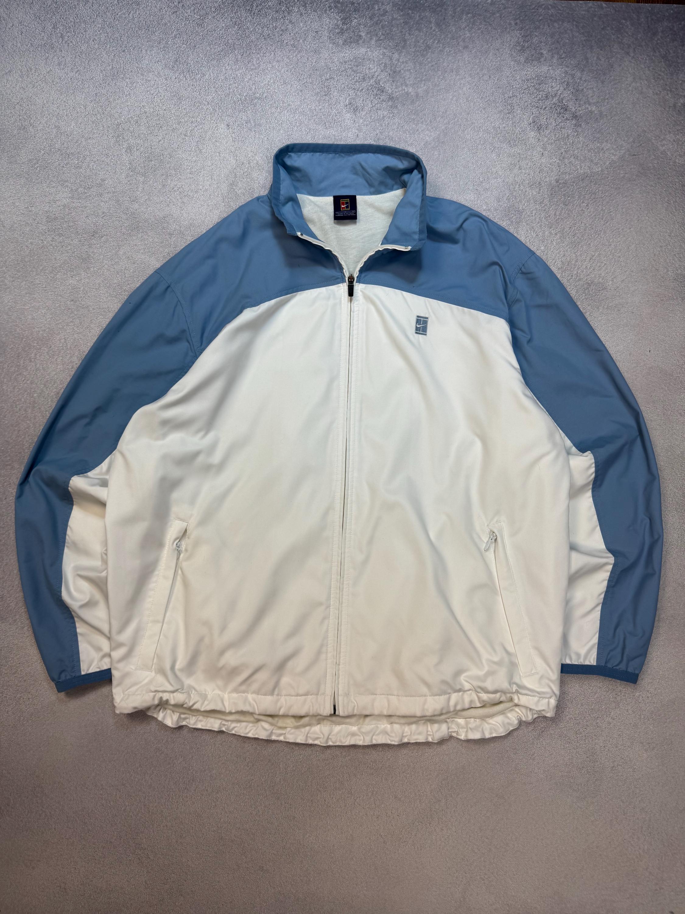 Vintage Nike Challenge Court Nylon Insuled Tracksuit 90s Blue
