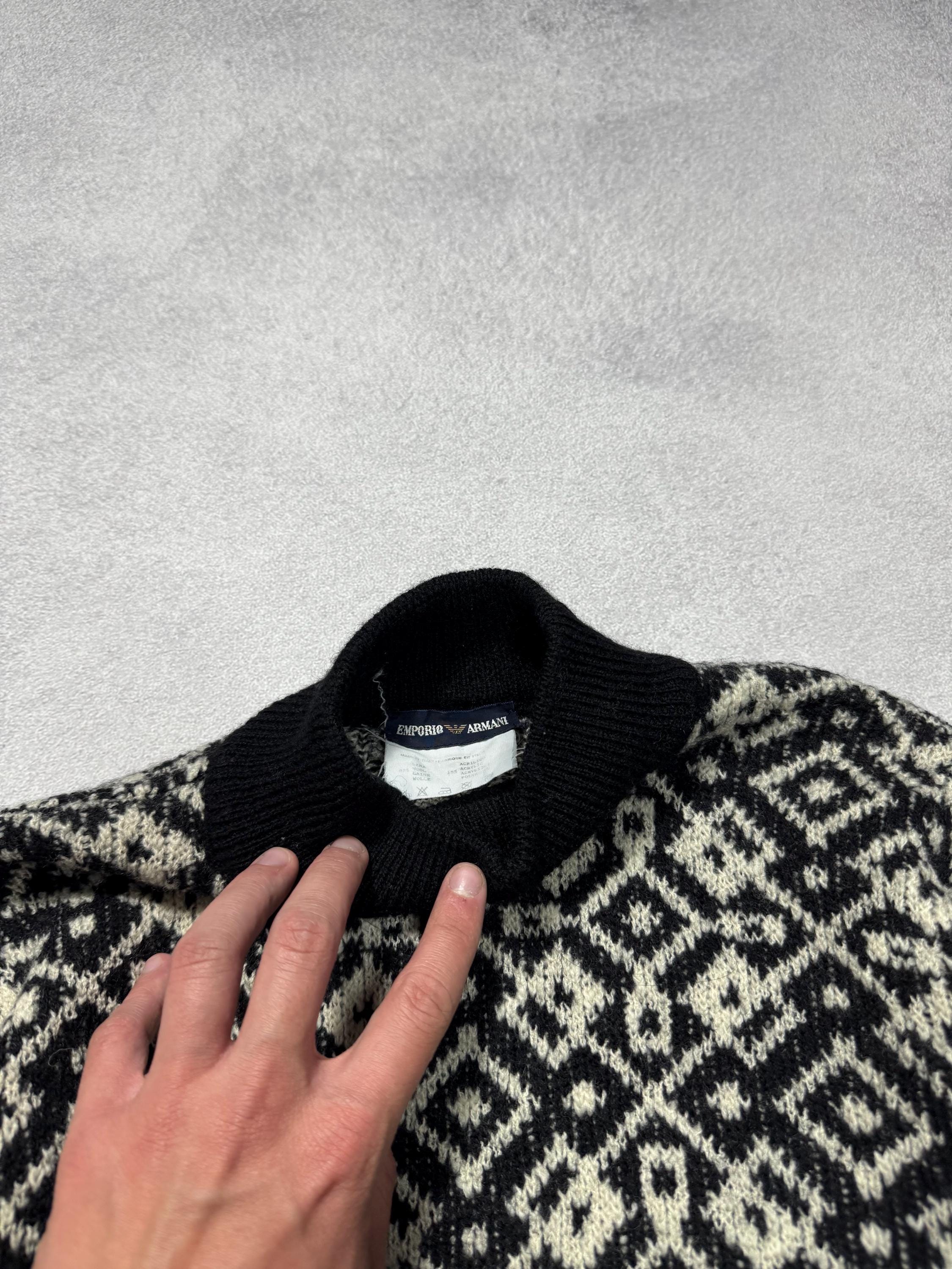 Vintage Emporio Armani 90s Archive Rare Mens Sweater Pure Wool