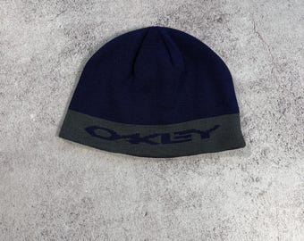 帽子 2000s Oakley beanie Oakley Vintage Beanie Hat Y2K Cap Rare 2000's Black Grey | eBay