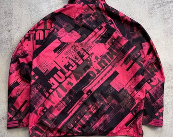 Oakley Men's Vintage Ski Jacket Rare Graphic Print Loose Fit Oakley Men's Vintage Ski Jacket Rare Graphic Print Loose Fit