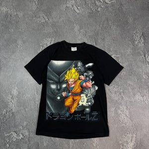 Vintage 1999 90s Dragon Ball Z Goku Anime Cartoon T-Shirt Adult Size S Mens VTG