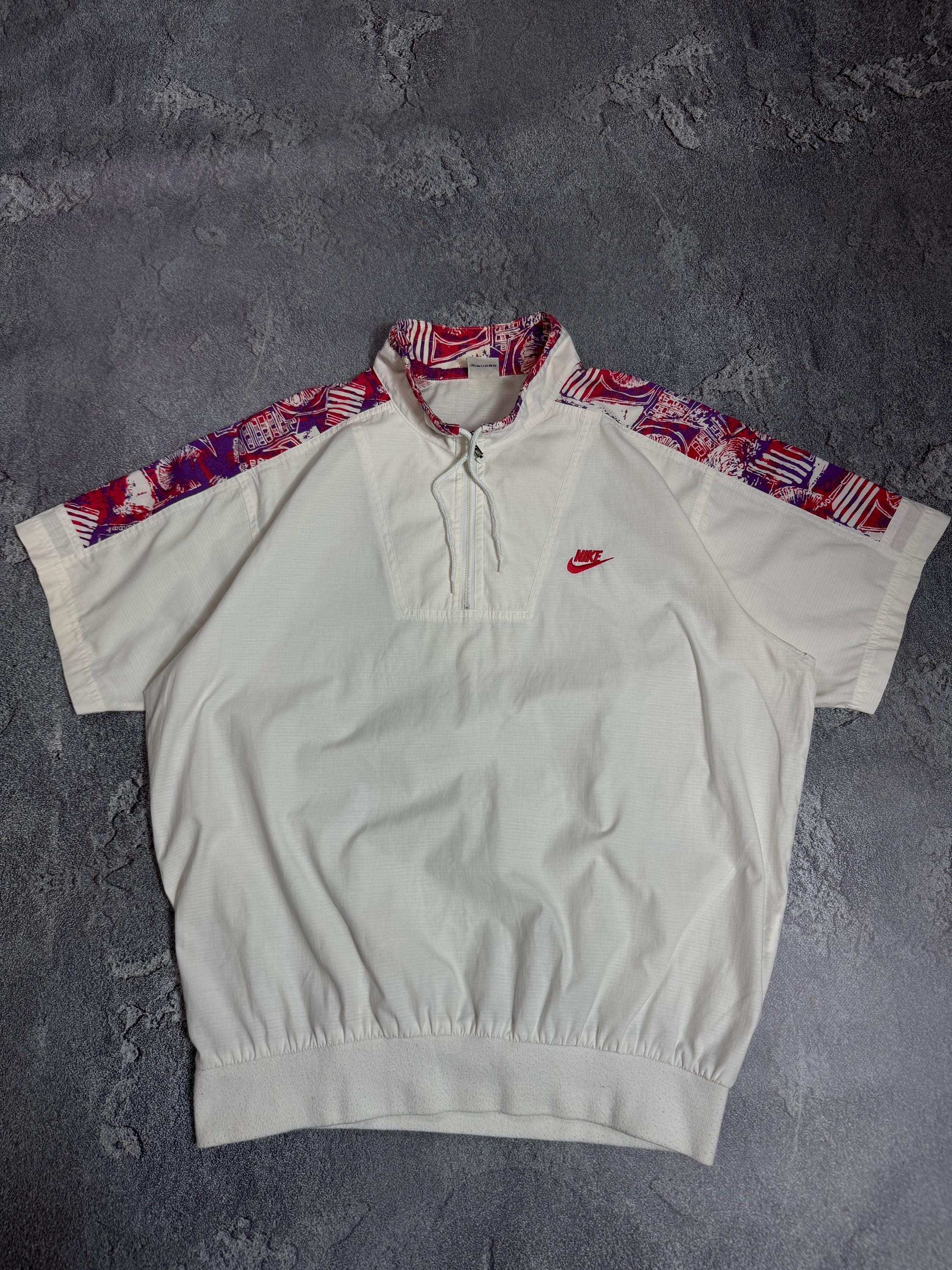 Vintage Nike Challenge Court 1992 Agassi Nylon Polo Shirt Korea