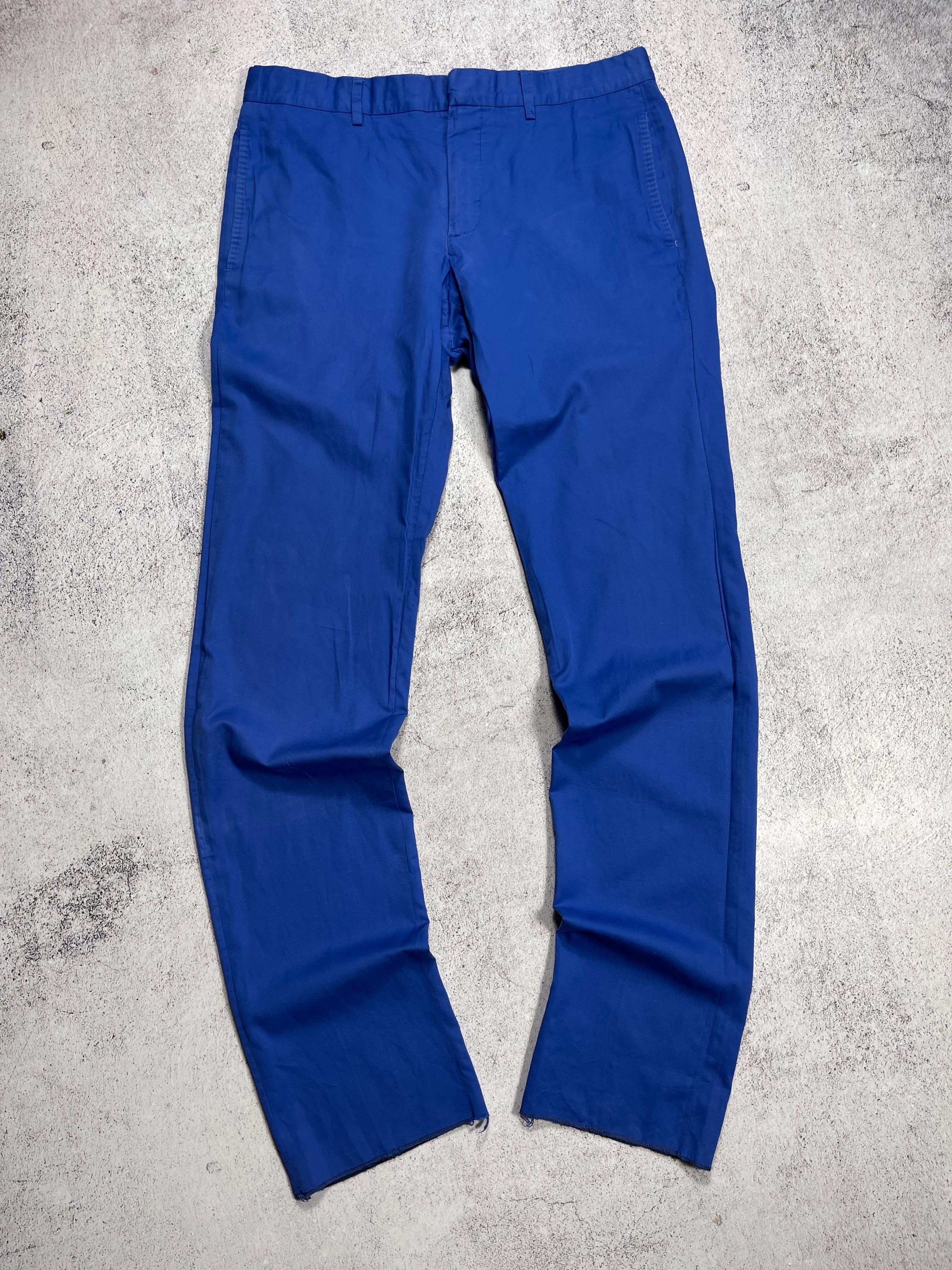 Gucci by Tom Ford Men's Vintage 90s' Blue Cotton Trousers