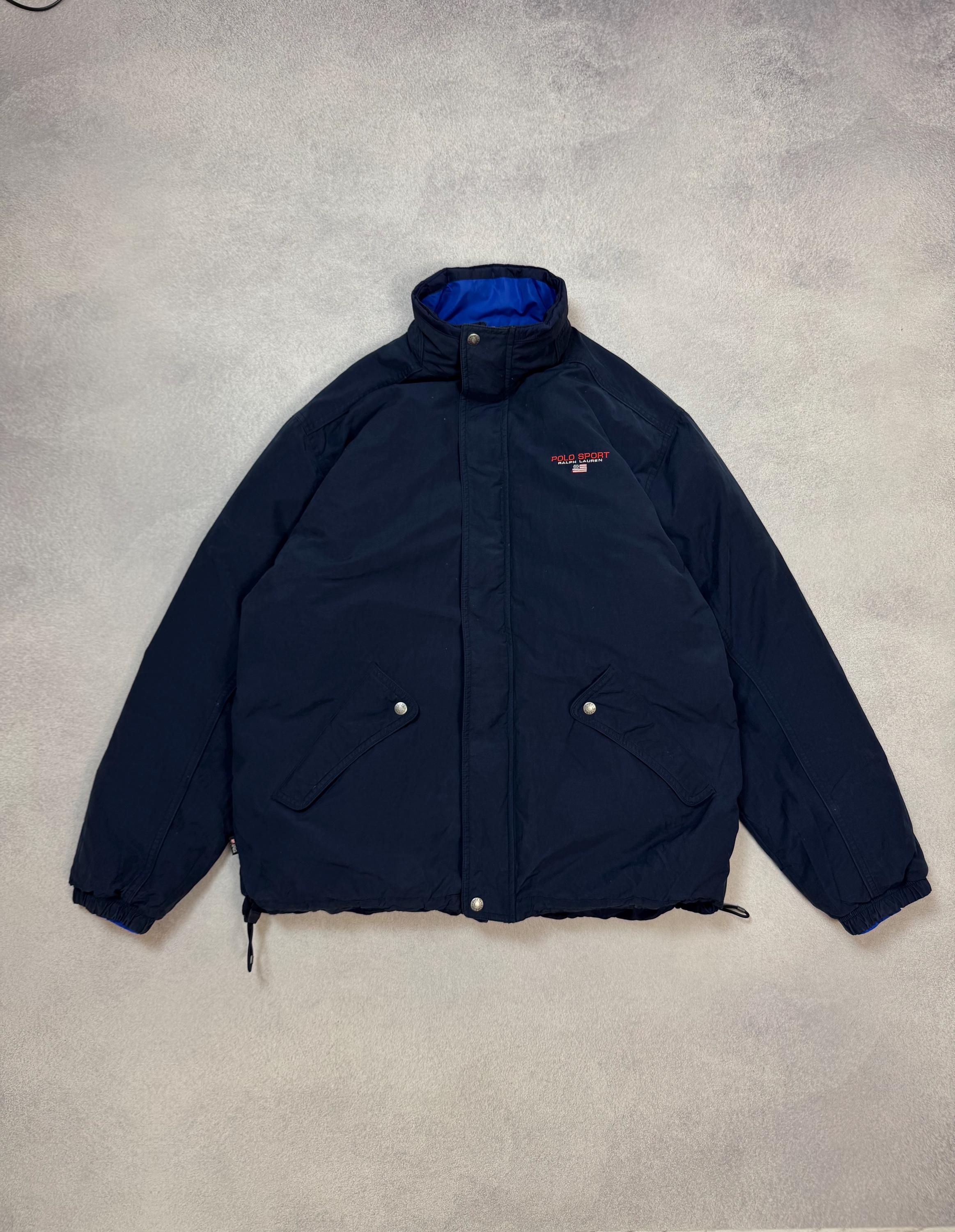 Polo Sport Vintage Ralph Lauren Reversible Down Jacket Mens Size L