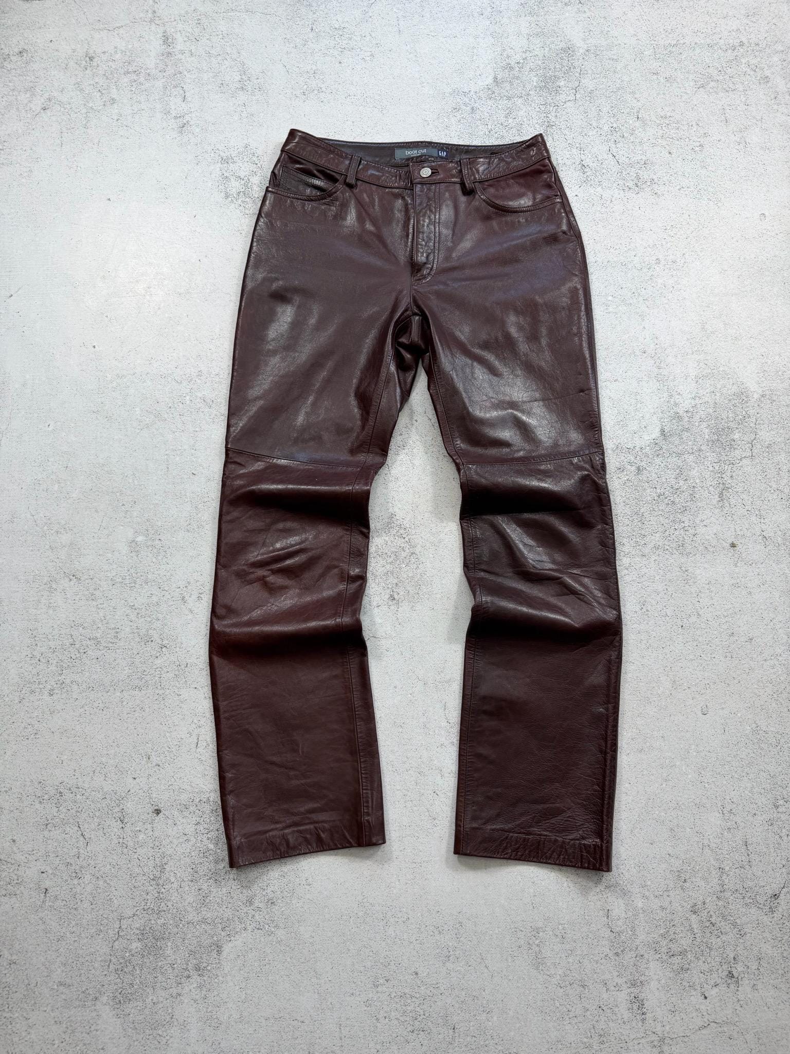 Gap Leather Pants - Etsy