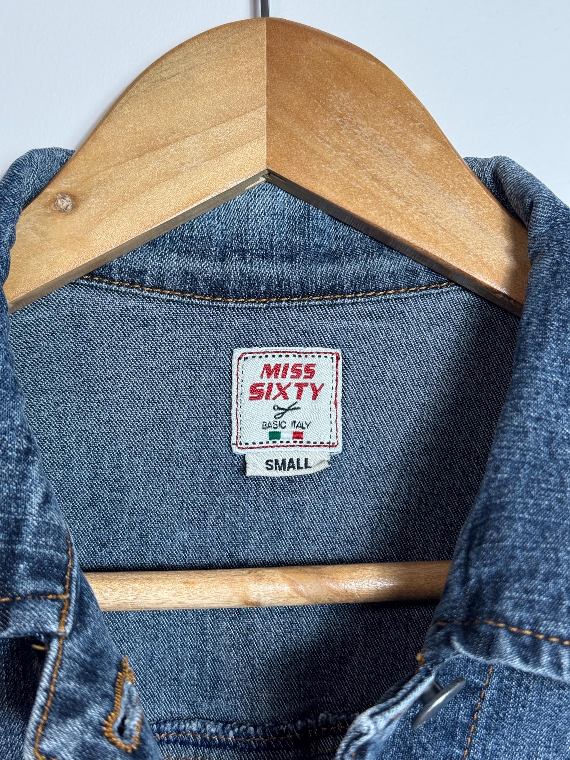 Miss Sixty 60 Jeans Vintage 90s Y2K Denim Jacket Croped Size S - Etsy