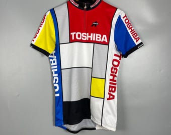 Maillot Cyclisme Vintage Assos Suisse – Jaune Taille XL – Vélo Rétro