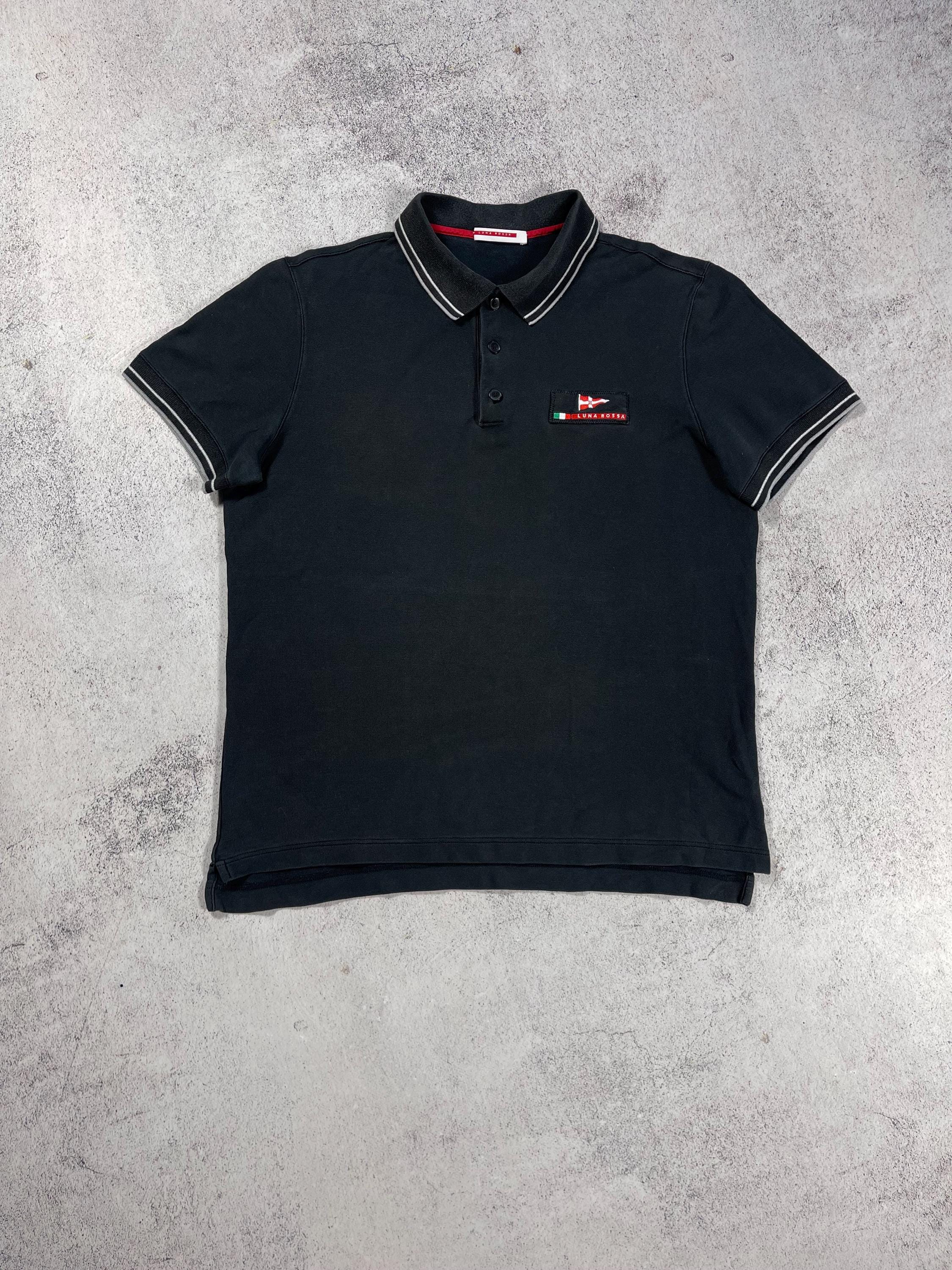 Luna Rossa Prada Vintage Men's Polo T-shirt Black Size L - Etsy Luna Rossa Prada Vintage Men's Polo T-shirt Black Size L - Etsy