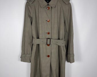 Vintage Aquascutum Reversible Long Coat Jacket Made in