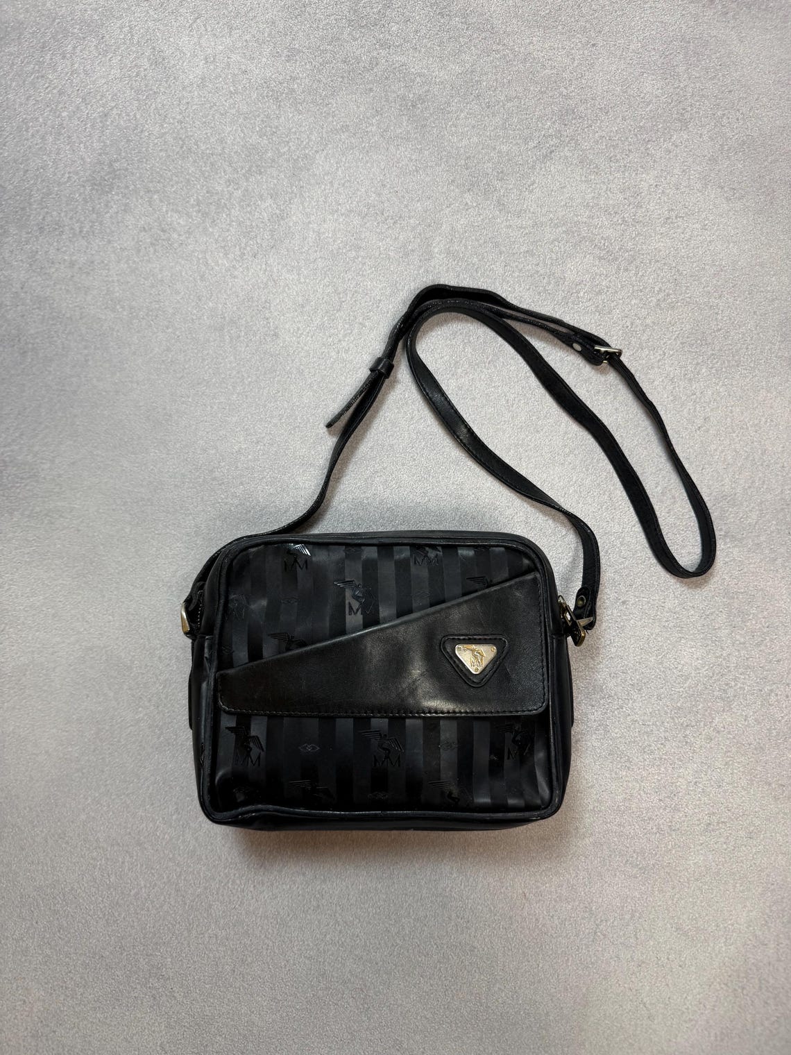 Vintage Maison Mollerus Shoulder Crossbody Small Bag Luxury Black Small Unisex, foto 2 di 5