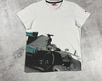 Puma Mercedes-Benz Men's Petronas F1 Team Mercedes AMG Racing T-Shirt Rare Print