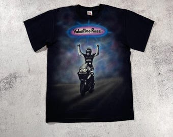 Valentino Rossi VR46 Men's Vintage T-shirt Racing Moto GP Biker