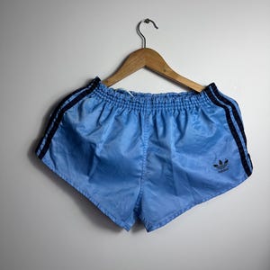 Vintage Adidas 80s Shorts Football West Germany Sprinter Soccer Blue Size D5/M