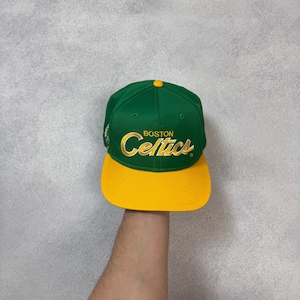 Boston Celtics Vintage jaren 90 Sport Specialties Script keperstof snapback pet hoed NBA