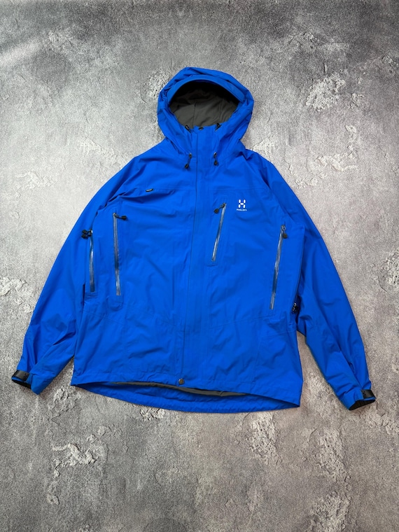 Haglofs Astral/orion Gore-tex Jacket Men's Blue Hooded Ski Light