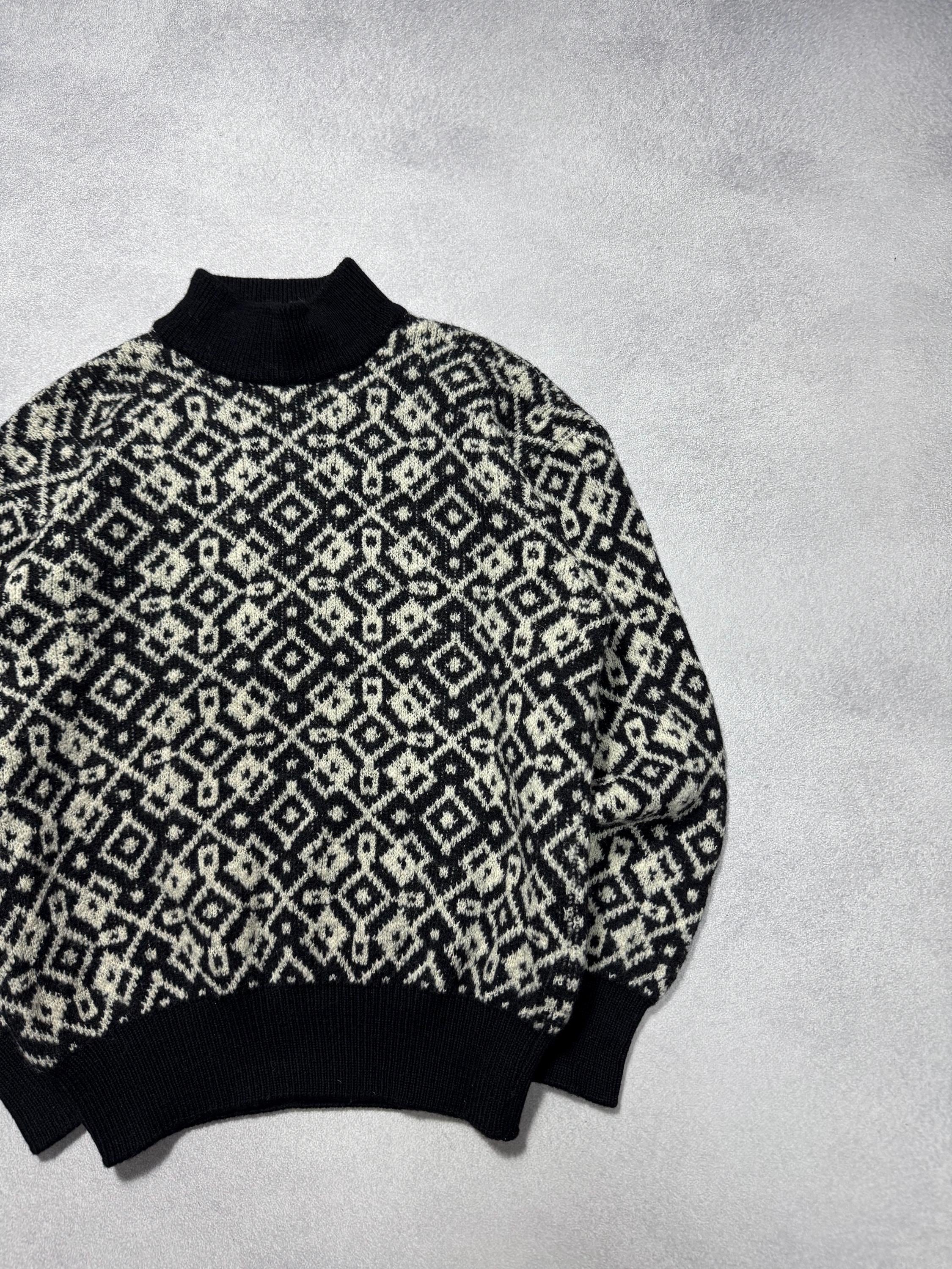 トップス EMPORIO ARMANI 90s~00s archive knit Vintage Emporio Armani 90s Archive Rare Mens Sweater Pure Wool