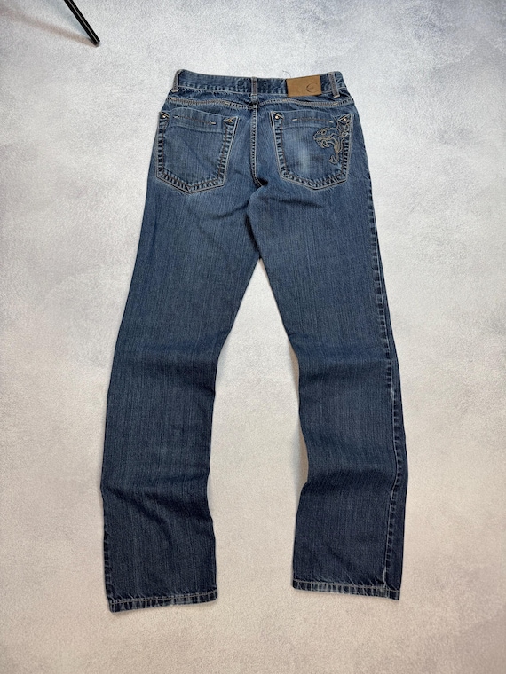 Vintage Just Cavalli 90s Y2K Jeans Flare Indigo Denim Size 30/34