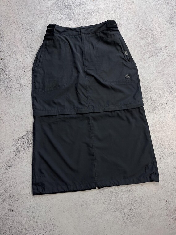 Jupe longue cargo vintage Nike ACG pour femme convertible en
