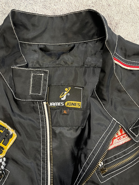 Harrison Gibson Vintage Racing Team Jacket Dare Devil Star Nascar