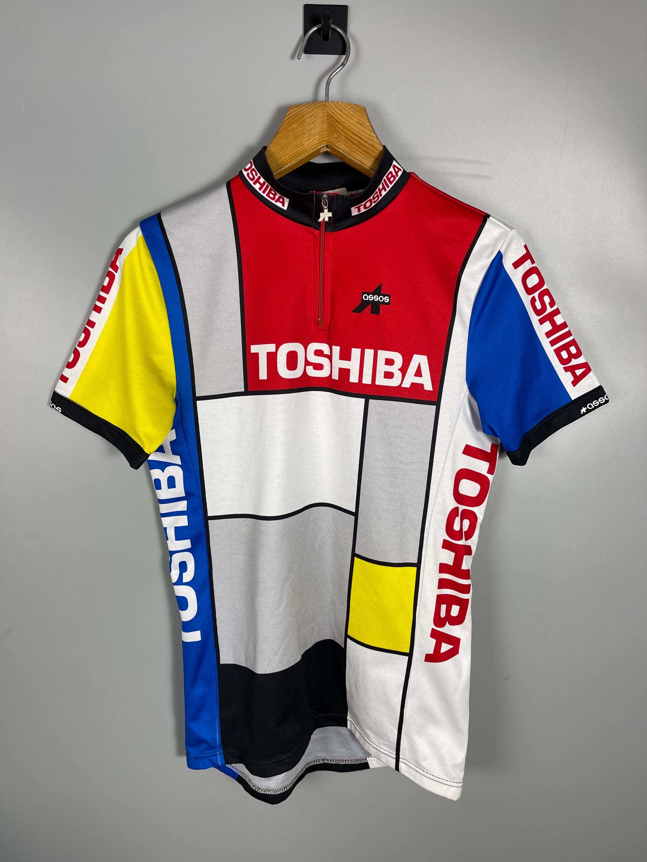 Assos Toshiba Vintage Cycling Jersey 1989 Tour Pro Rare Size M - Etsy