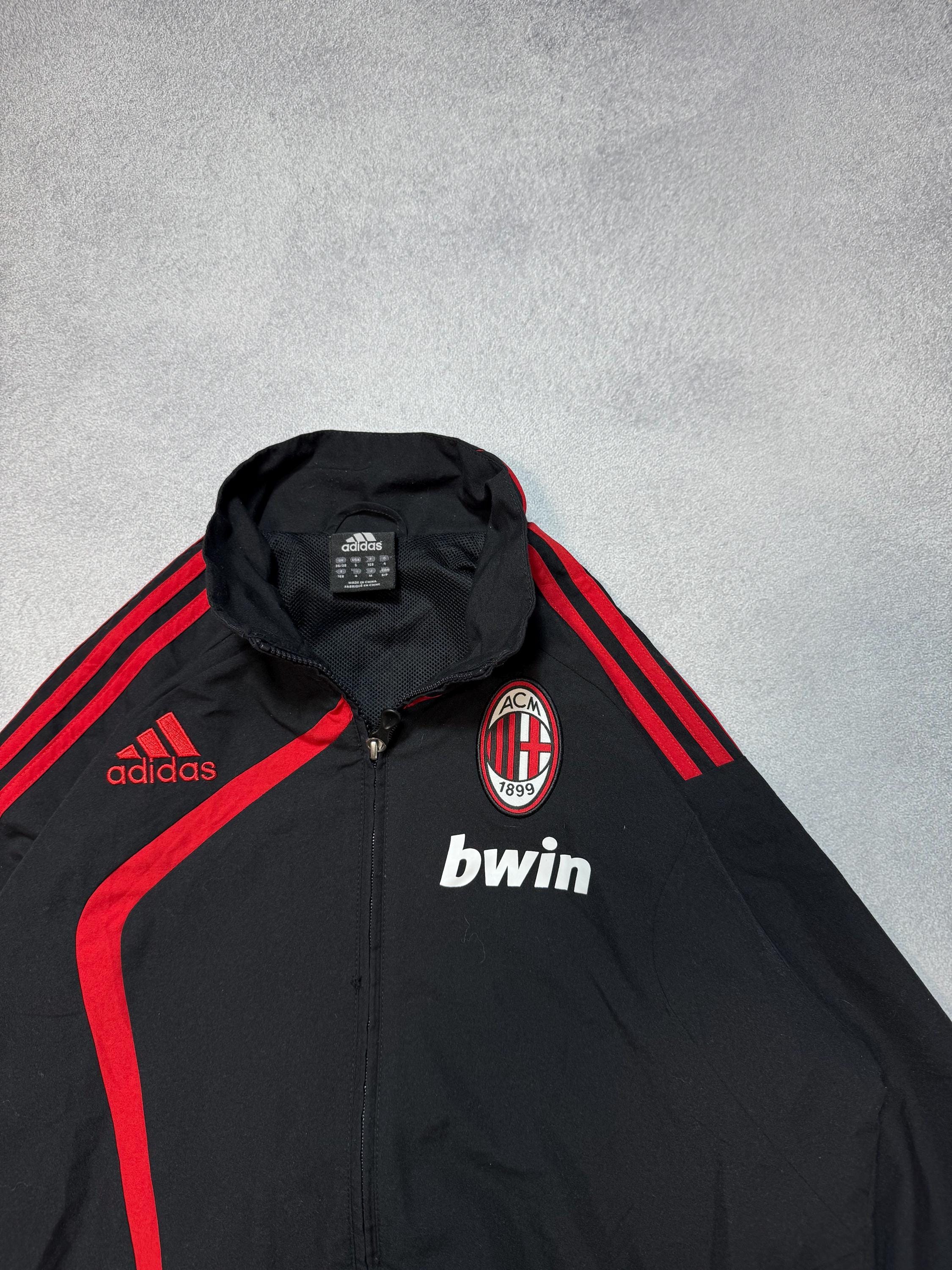Vintage Adidas AC Milan Footbal Track Jacket Soccer 2009/10 Maglia 