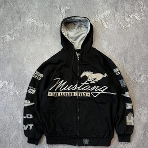 Jh Design Ford Mustang Zipper Hoodie JH DESIGN GROUP Mens Ford - Main Image