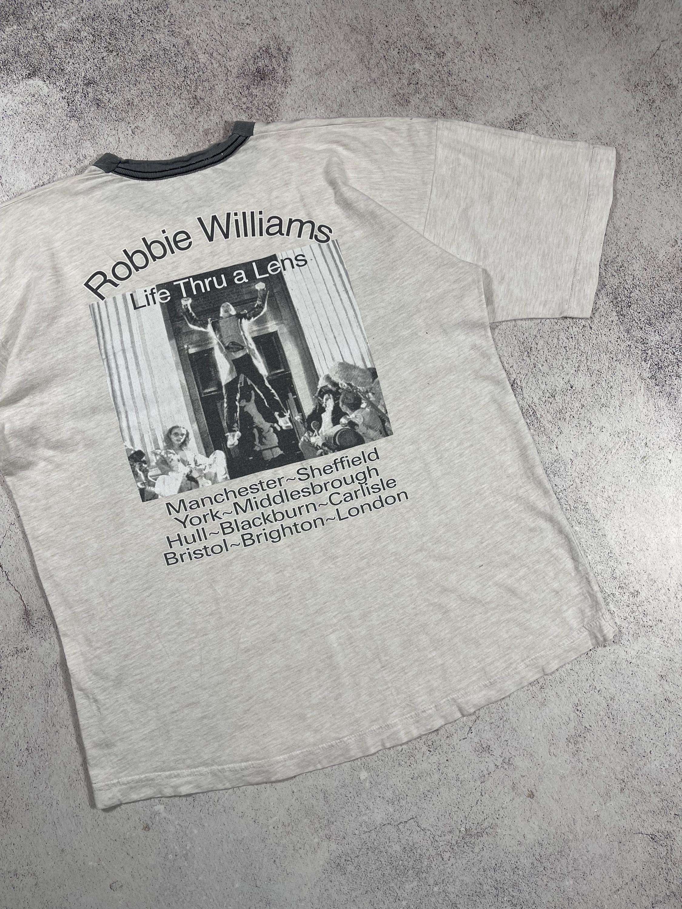 Robbie Williams Life Thru A Lance Vintage T-shirt 1997 Concert