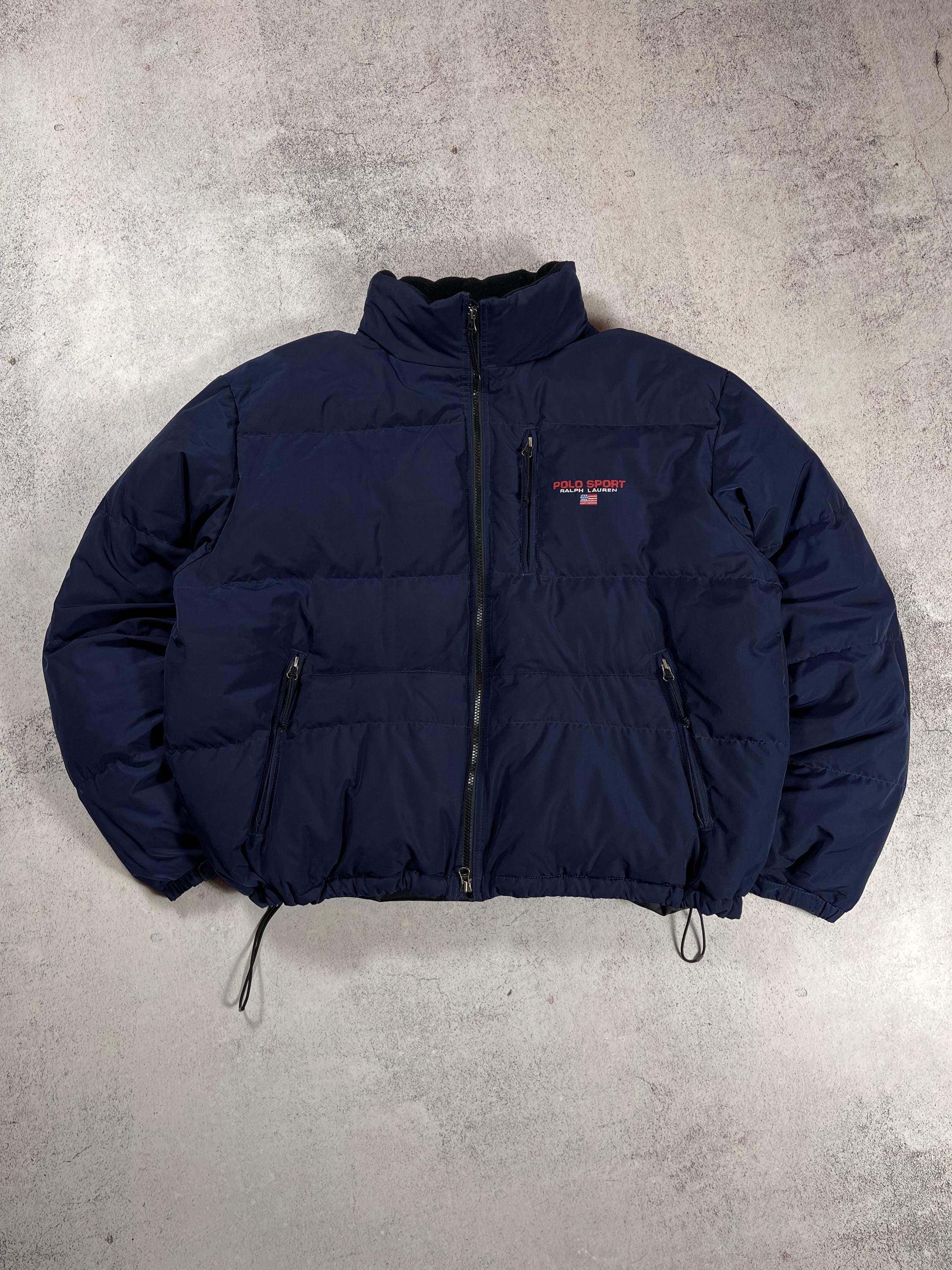 Polo Sport Ralph Lauren Men's Vintage 90s Down Puffer Navy Blue