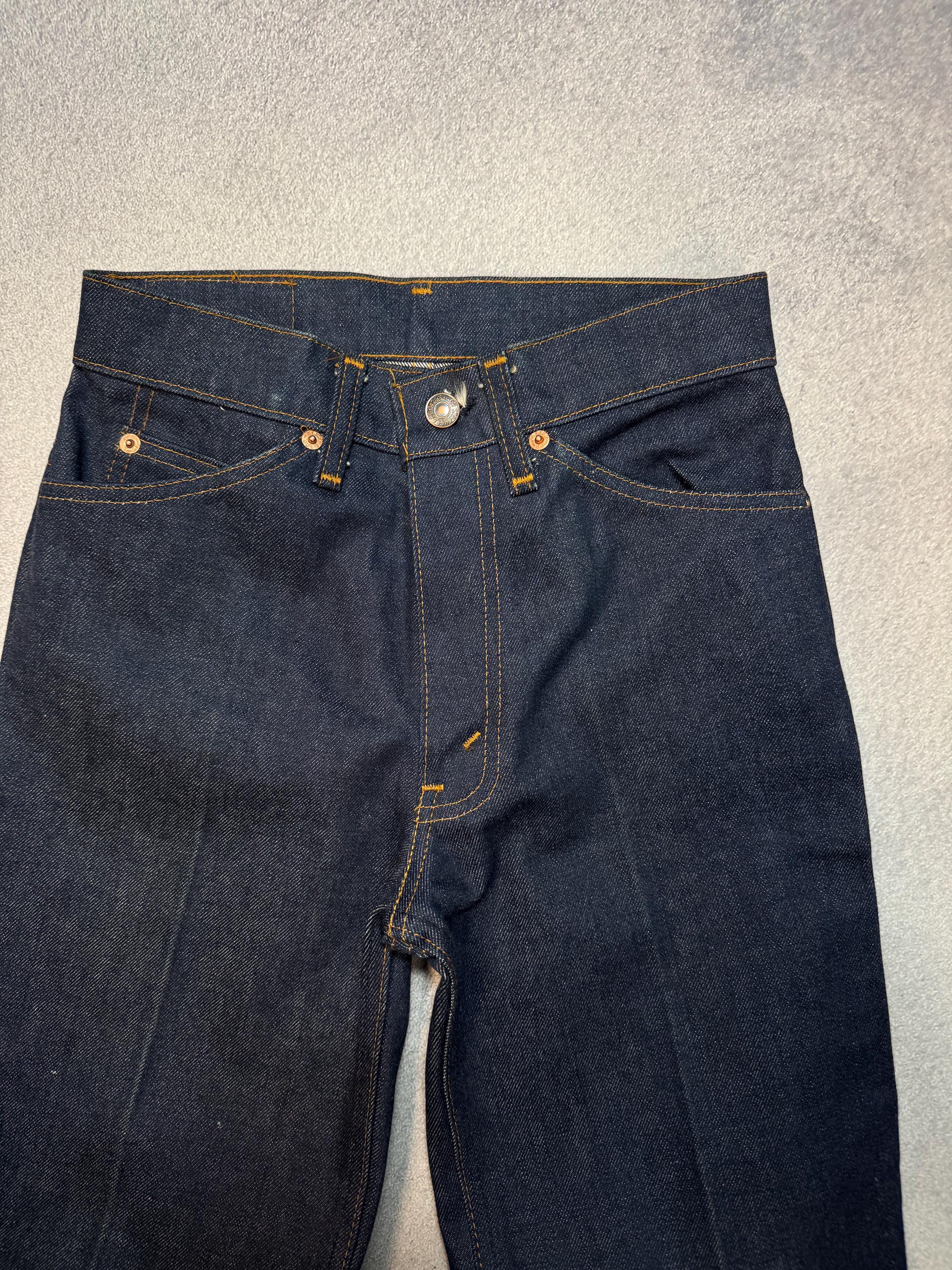 Levis Vintage Hard Denim 70s LVC Womens Flared Jeans Size SM Indigo