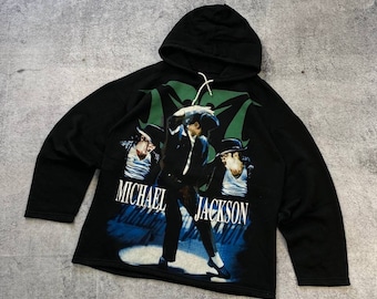 Vintage Michael Jackson 90's Tour Empire Rap/pop Hoodie Big Print