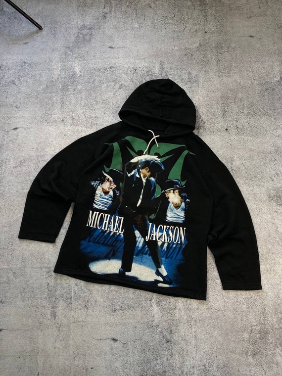 トップス Michael Jackson Vintage Sweat Vintage Michael Jackson 90's Tour Empire Rap/pop Hoodie Big Print