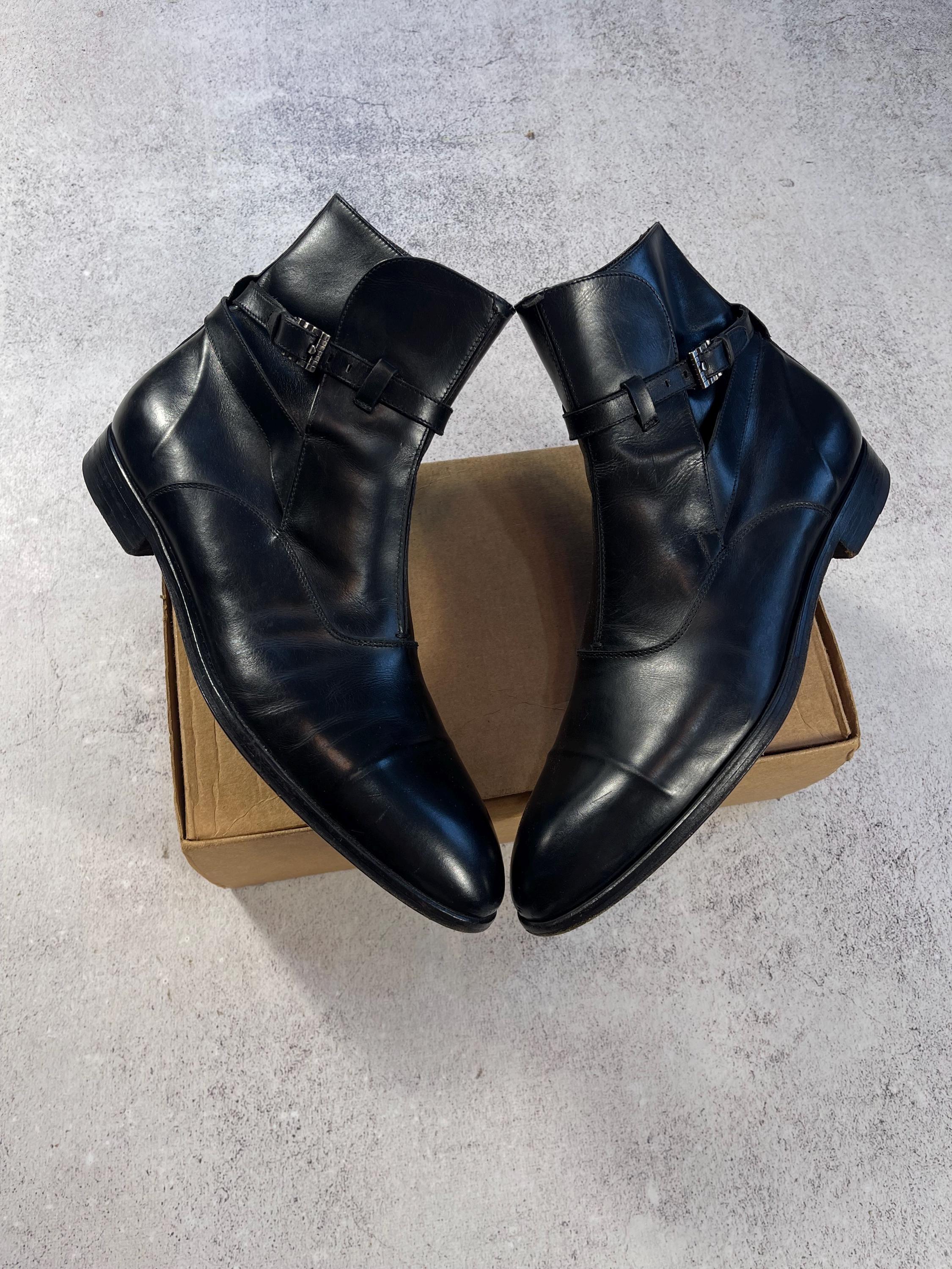 CESARE PACIOTTI men\'s luxury leather‎ pull-on ankle boot Black Leather Men main image 2