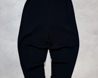 Spodnie Oska Wide Leg Baggy Parachute Balloon Pants w kolorze czarnym, rozmiar 3, Y2K, japońskie