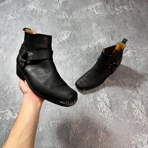 Y2k Flame Boots - Etsy y2k Dark Gothic Flame Western Boots