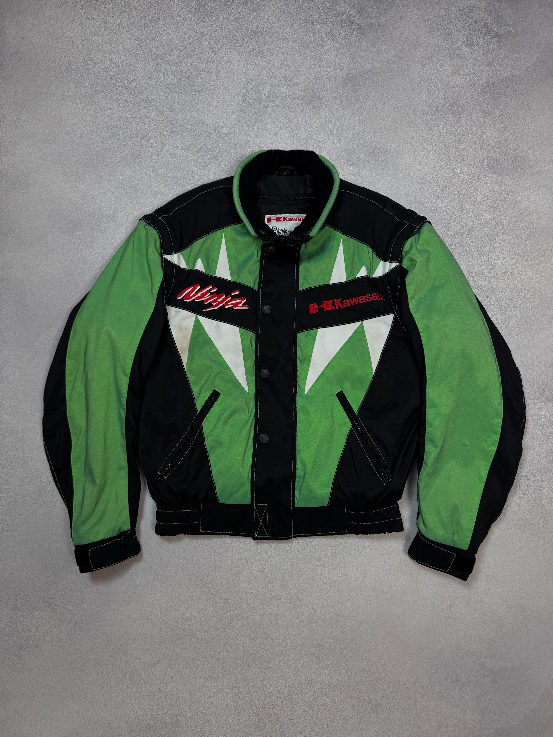 Kawasaki Ninja Vintage Motorcycle Biker Racing Japanese Y2K Jacket 