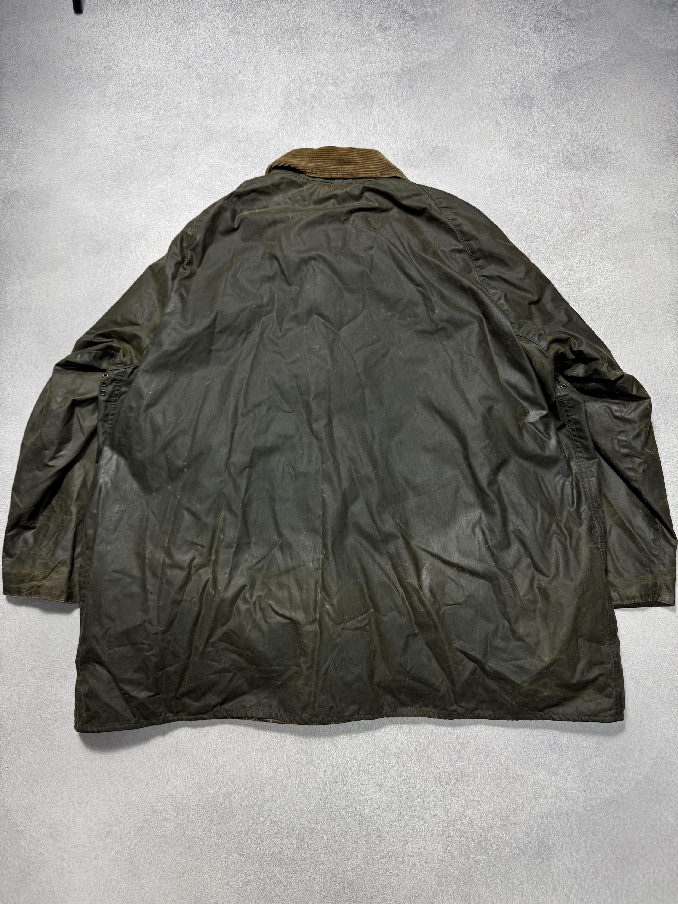 Men's Barbour Gamefair Vintage Jacket Fur Lining Wax Green A295