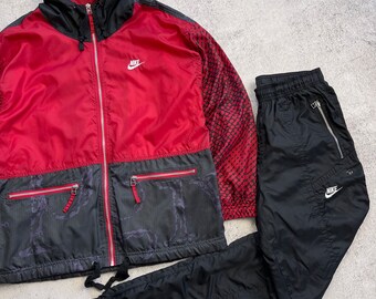 Nike Just Do It Vintage Men s Nylon Tracksuit Jacket pants Rare Size S Etsy