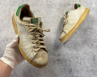 Adidas Stan Smith Vintage Arhive 1988 Men’s White Sneakers Made in Korea Rare Shoes Size 42