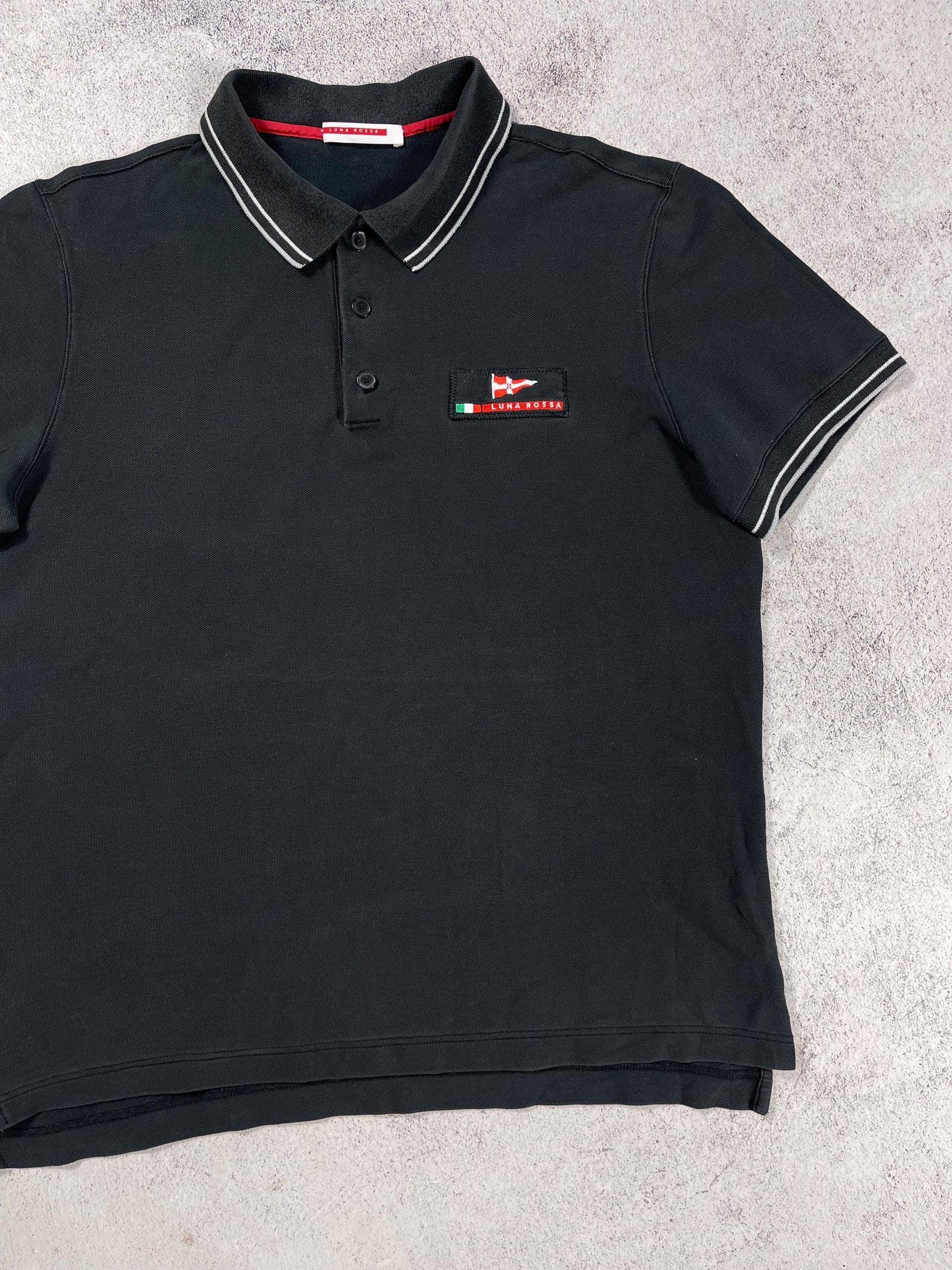 Luna Printed Silk Polo