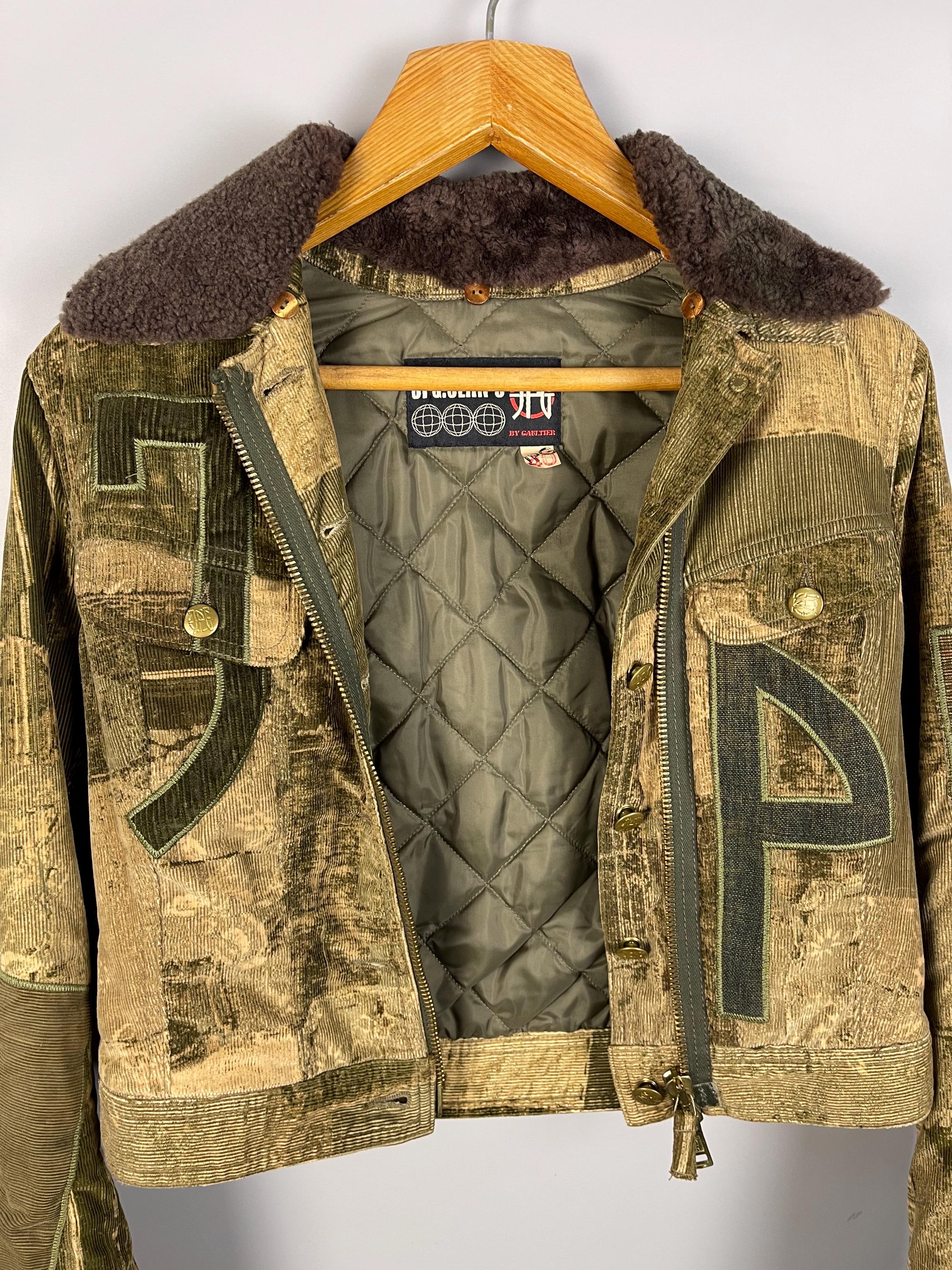 RARE Jean Paul Gaultier JPG Vintage ARCHIVE Corduroy Patchwork