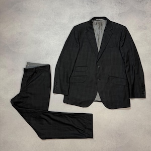Hackett Ing Loro wollen pianopak gedempte ruit heren sz 52R 2-delig stijl met 2 knopen