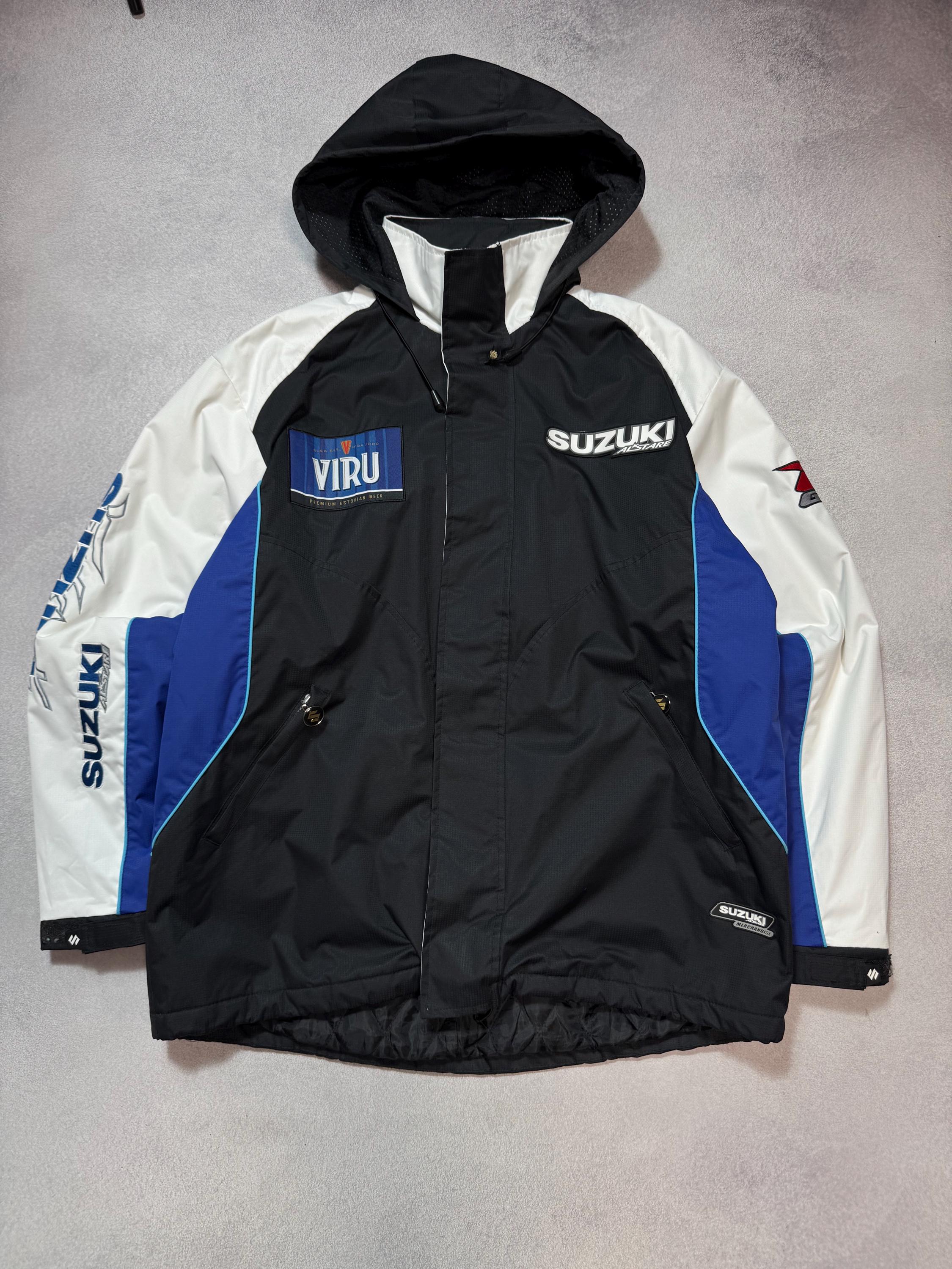 Vintage Suzuki Alstare Racing Jacket Winter Viru Black/blue Size