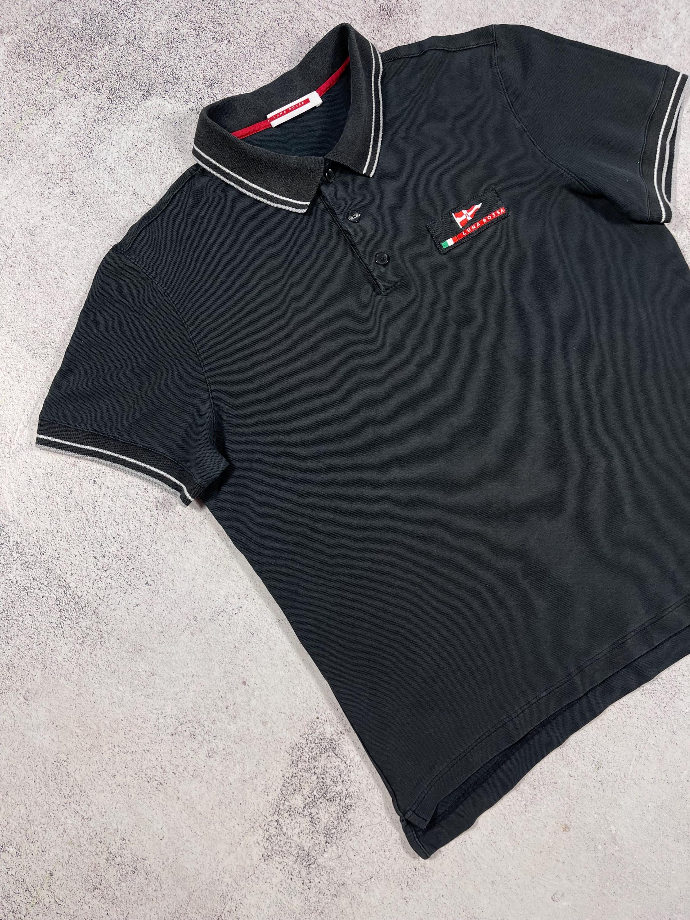 Luna Rossa Prada Vintage Men's Polo T-shirt Black Size L - Etsy