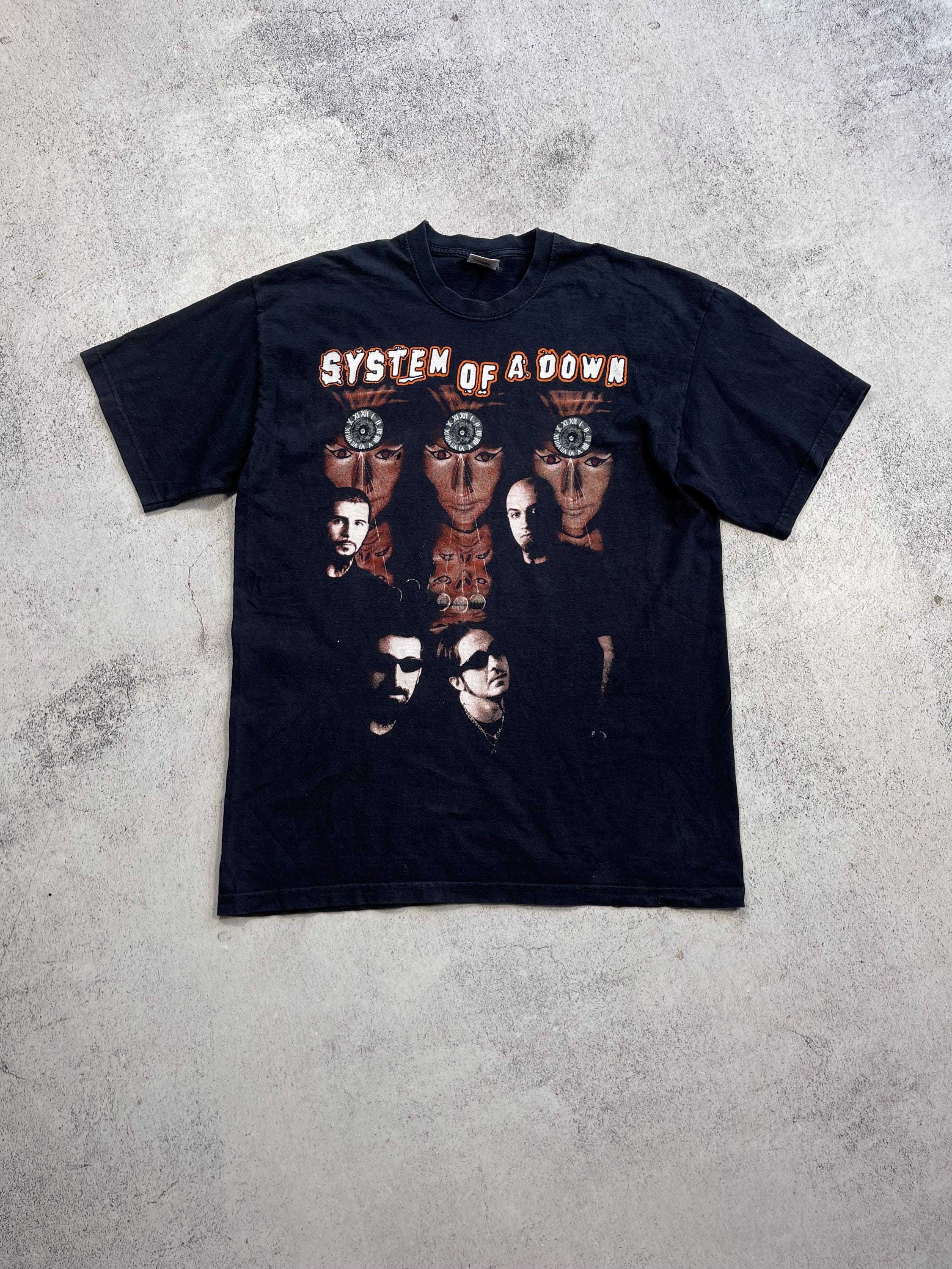 System of a Down Vintage T-shirt Bands Tees Rare Graphic System of a Down Vintage T-shirt Bands Tees Rare Graphic