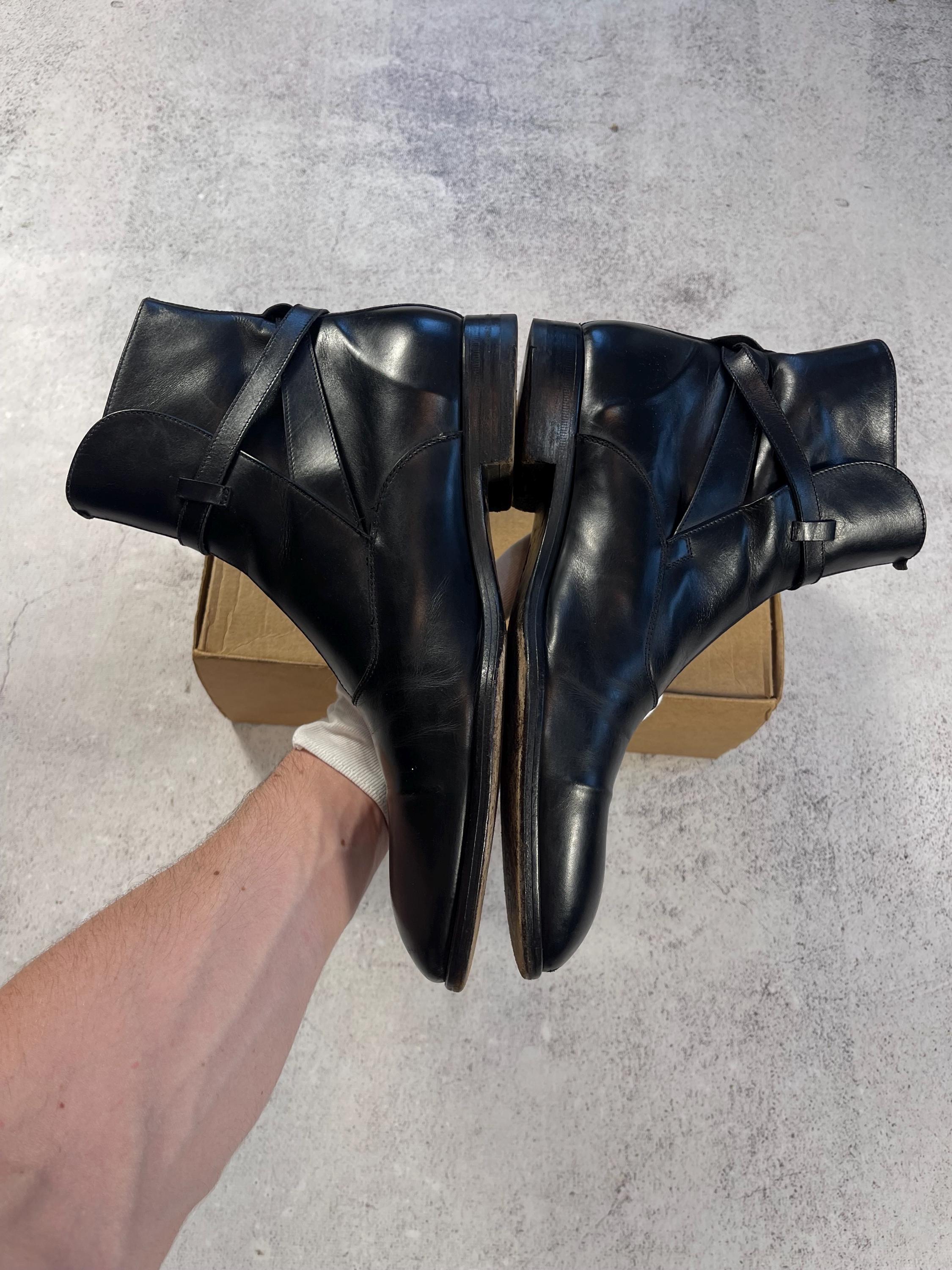Cesare Paciotti Studded Leather Buckle Biker Boots Black Mens Size 8 US‎ Cesare Paciotti Men main image 4