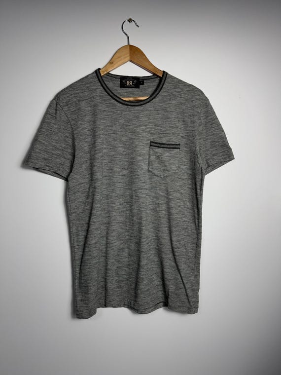 Polo Ralph Lauren RRL Double RL Vintage Pocket Gray Crafted T