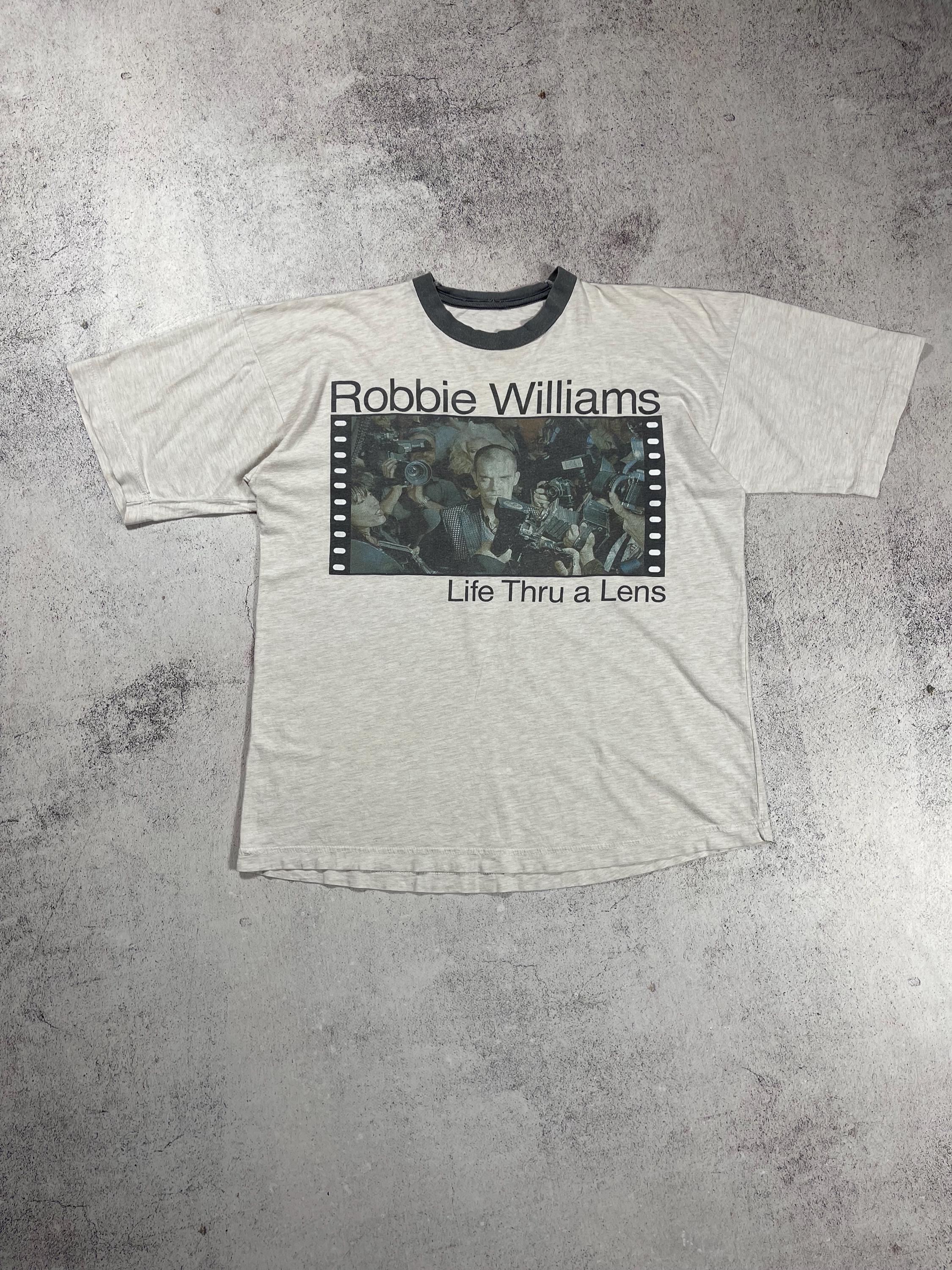 Robbie Williams Life Thru A Lance Vintage T-shirt 1997 Concert