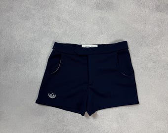 Vintage Adidas Originals Ventex 80s France Sprinter Shorts Tennis Blue Size 28