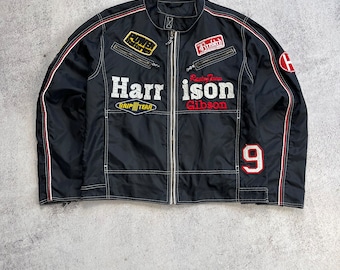 Harrison Gibson Vintage Racing Team jas Dare Devil Star Nascar zwart